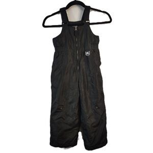 ZeroXposur Kids Black Bib Overall Snow Pants Sz 4 Boys Girls Unisex Adjustable